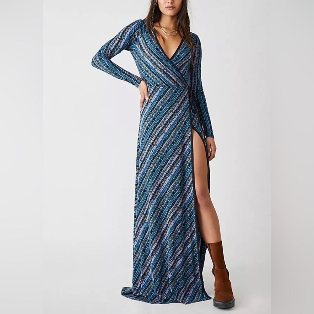 NWT‎ Free People Phoebe Maxi Wrap Dress